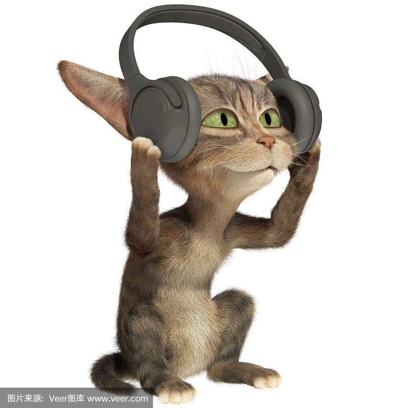 带耳机搞笑猫猫头像