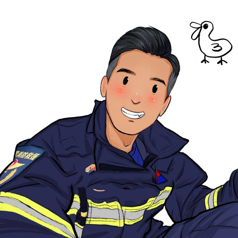 消防员的头像怎么画