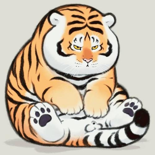 虎的头像卡通简单