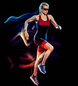 运动员女生跑步头像图片