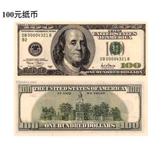 华盛顿头像纸币图片
