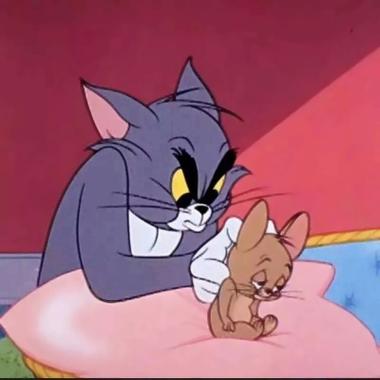 猫和老鼠头像情侣灰鼠