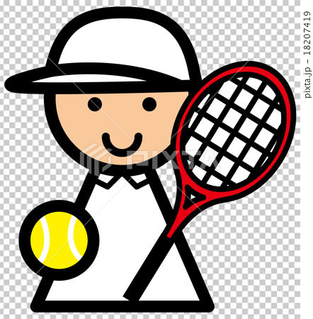 网球运动风格情侣头像