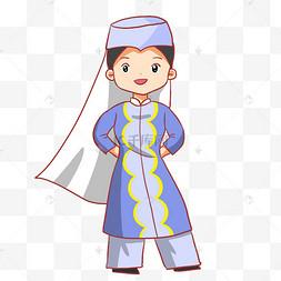 维吾尔族姑娘漫画头像