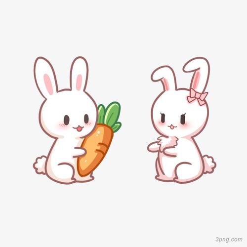 兔子抱胡萝卜头像一脸坏笑
