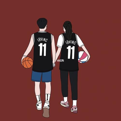 情侣头像篮球一男一女篮网队