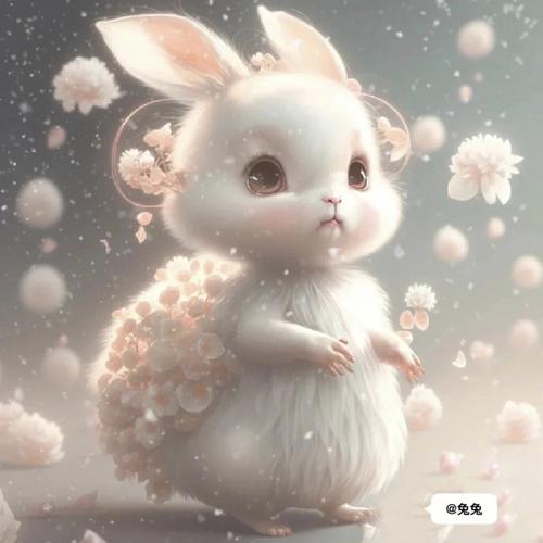 小兔子照片可爱头像图片