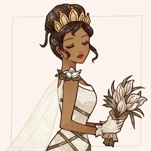 迪士尼公主头像新娘
