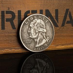 有美国华盛顿头像的硬币