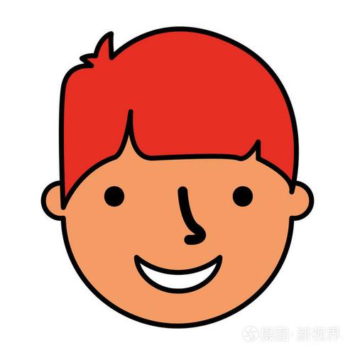 小男孩头像红色衣服头像