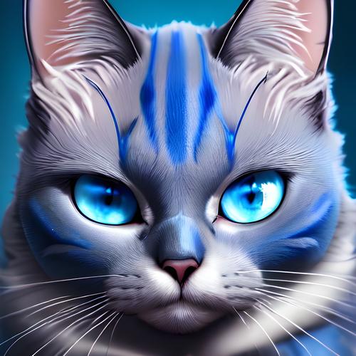 蓝色眼睛的猫咪头像