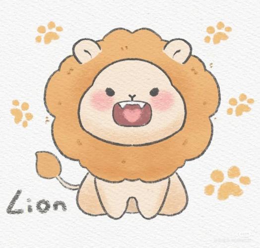 狮子卡通头像可爱软萌