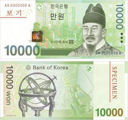 1万元韩币头像