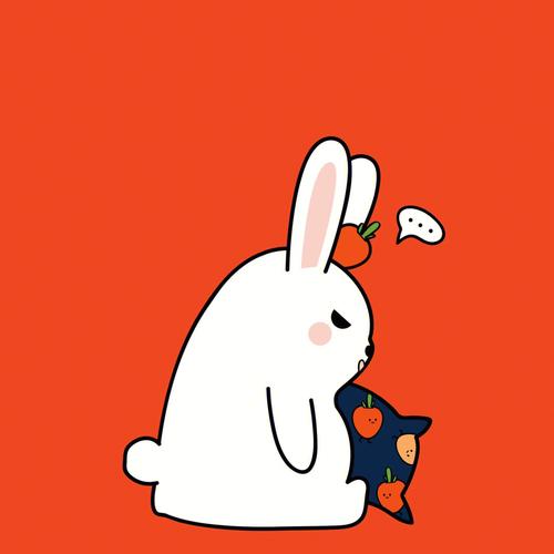 卡通动漫版兔子头像