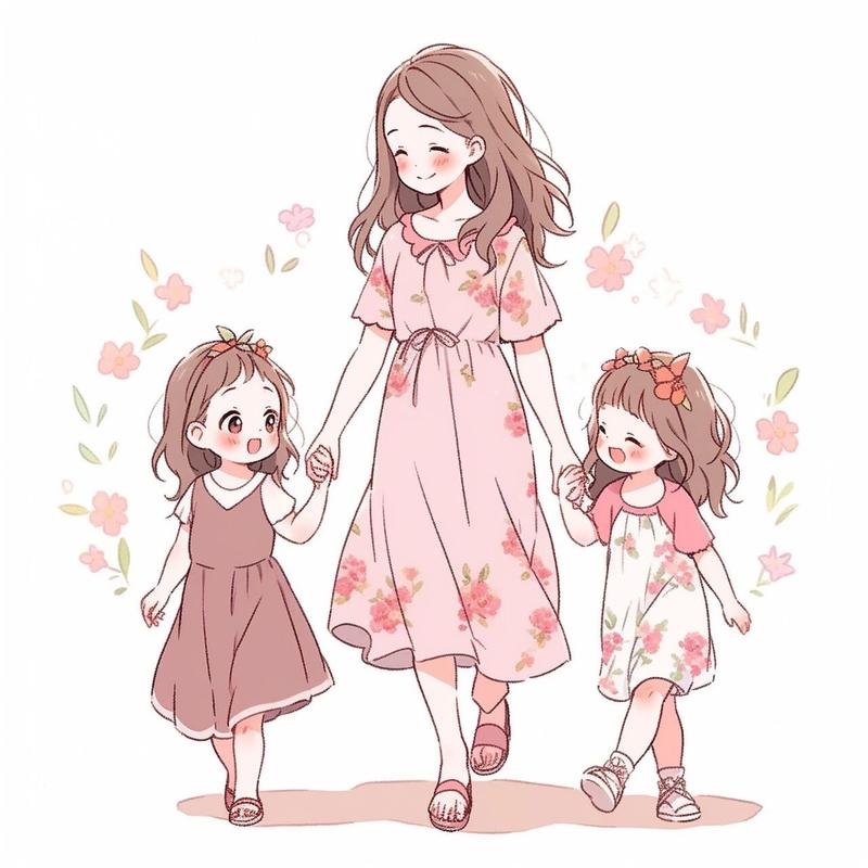 妈妈和两个女儿头像最新版