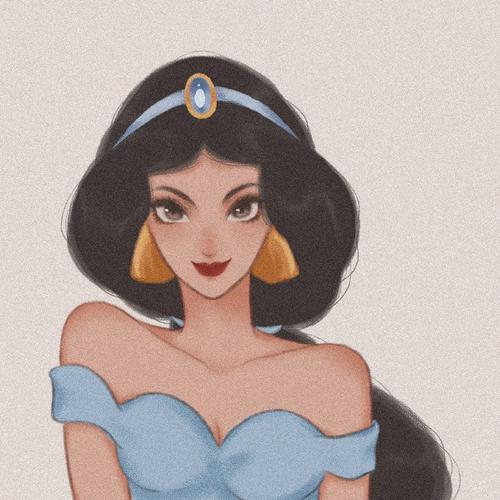 可以用来做头像的迪士尼公主