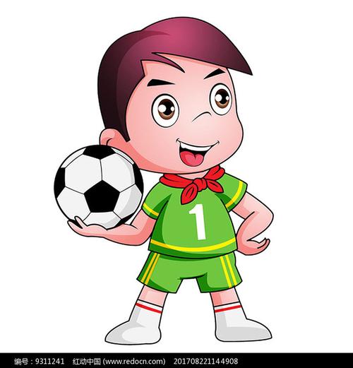 足球卡通头像放幼儿照片