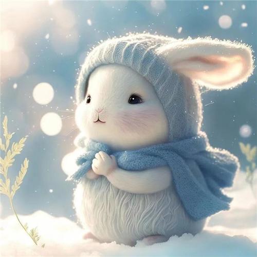 小兔子的可爱照片可爱头像