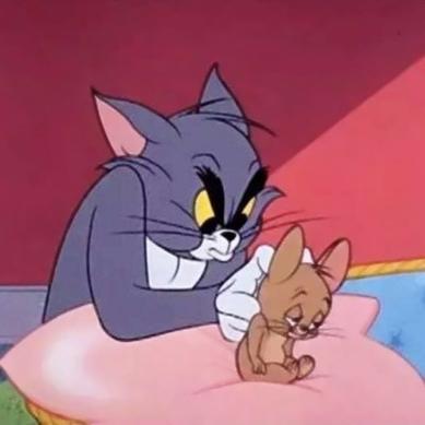 猫和老鼠沙雕搞笑头像情侣