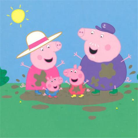 小猪佩奇情侣头像一家人