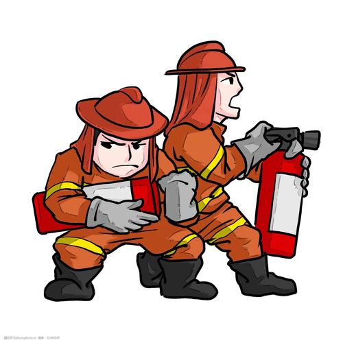 卡通消防员头像