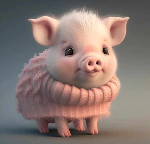 可爱猪的头像呆萌图文