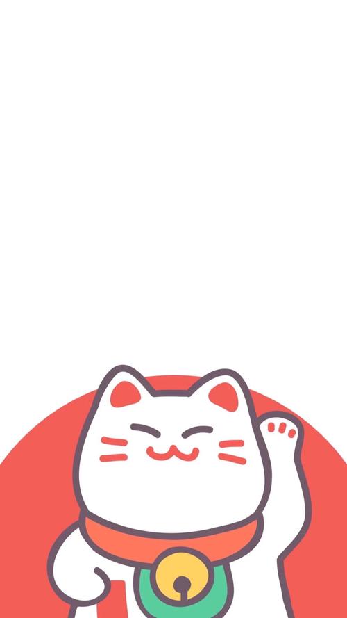 漫画招财猫头像logo