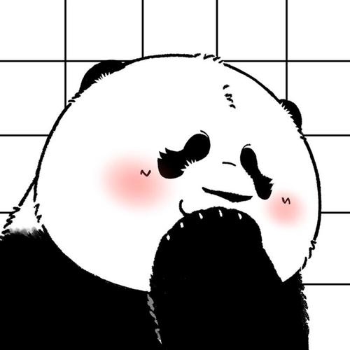 熊猫头像女动漫侧脸