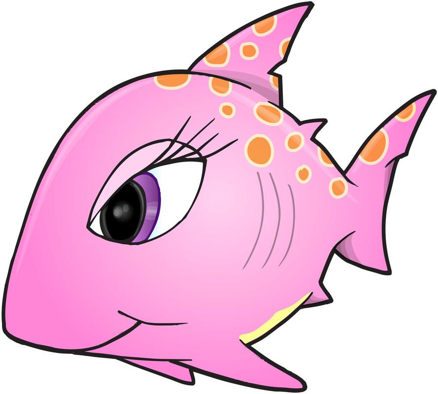 鲨鱼头像动漫女粉色