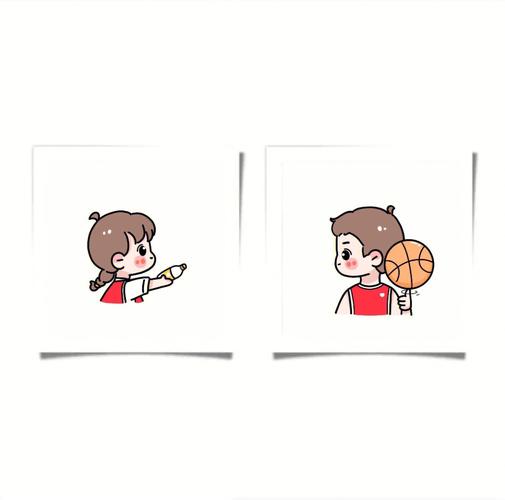 情侣头像篮球漫画