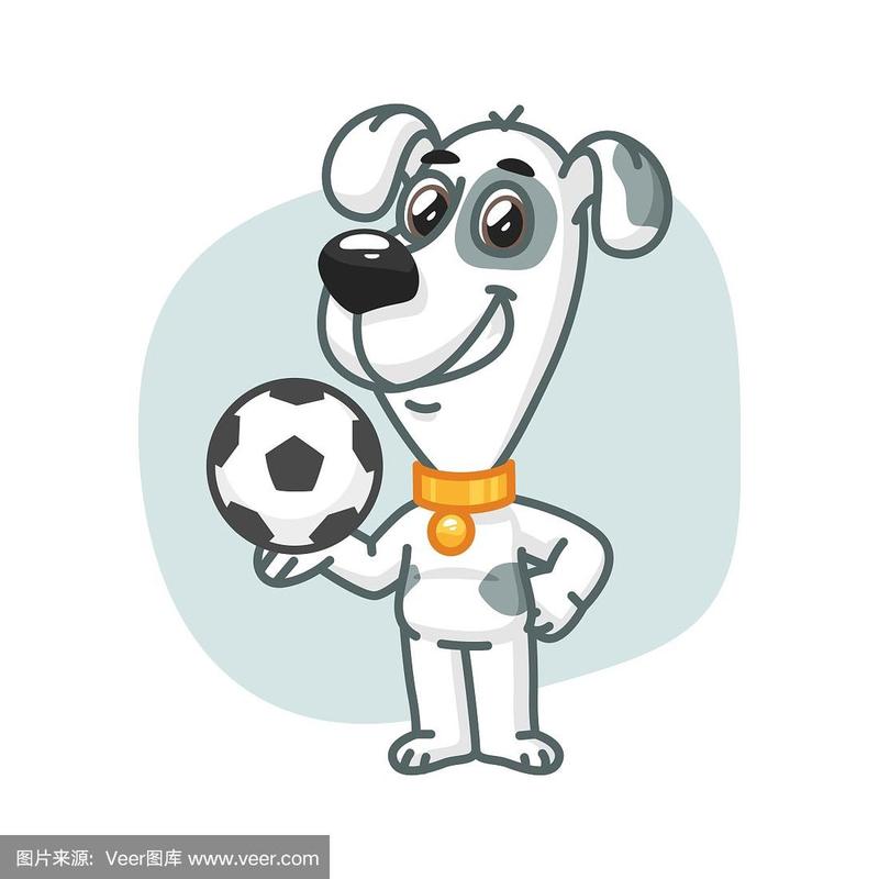 小狗足球可爱头像