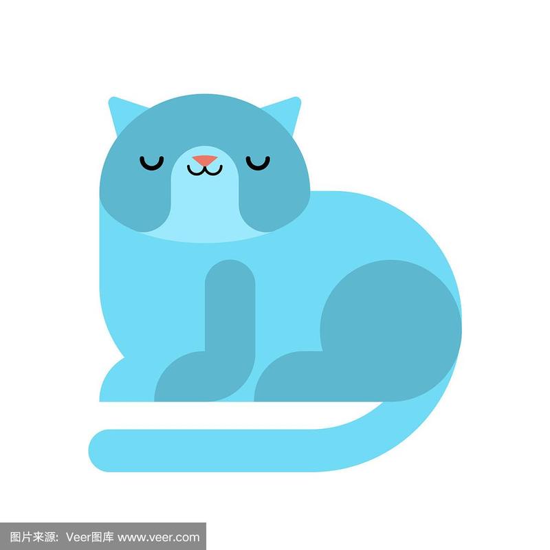 蓝猫图库简约表情头像