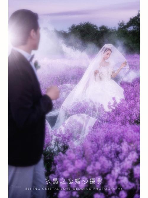 紫色婚纱头像女生梦幻