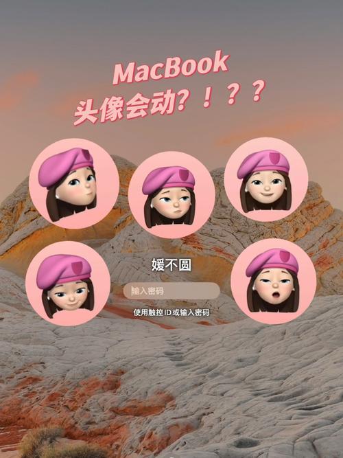 苹果macbook锁定界面头像