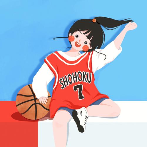 篮球少女头像动漫 霸气
