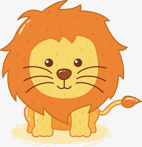 可爱的漫画狮子头像