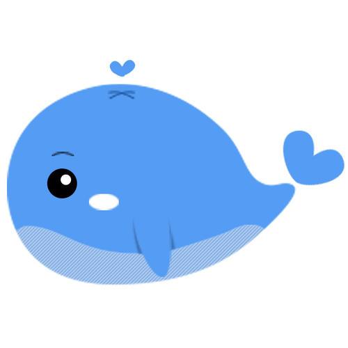 鲸鱼头像图片可爱