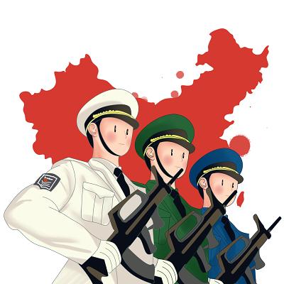 中国军官抗日动漫头像