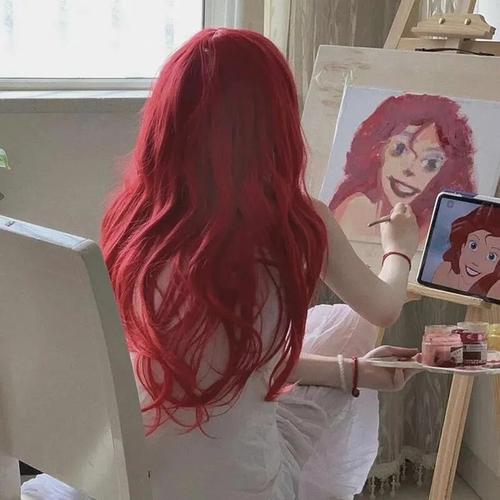 红头发头像女生个性网