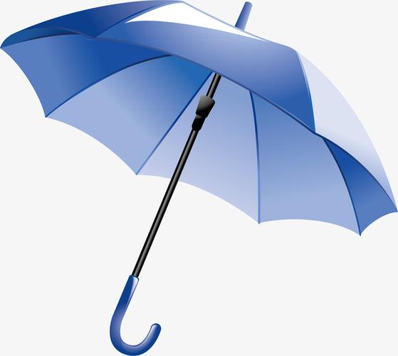 情侣头像下雨打伞蓝色图片