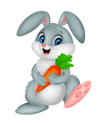 兔子抱胡萝卜头像一脸坏笑