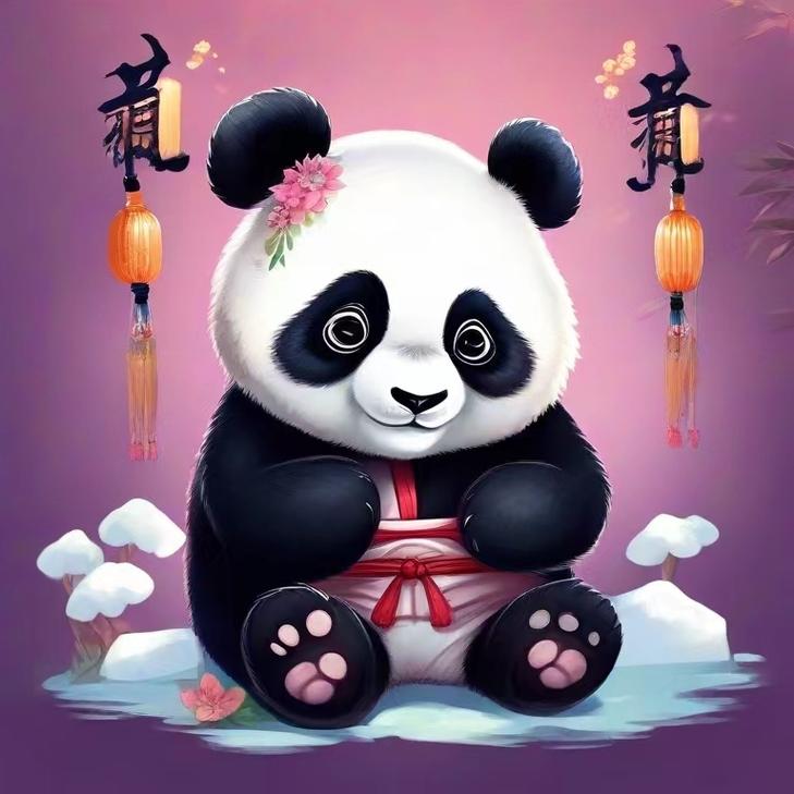 熊猫头像代表中国