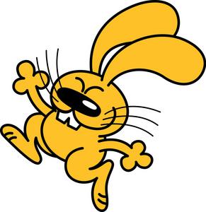 卡通版黄色兔子头像