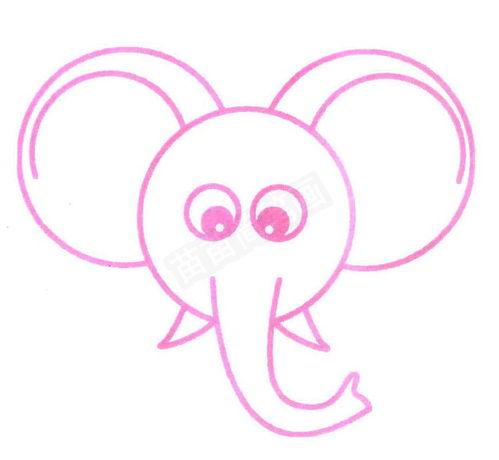微信大象头像 简笔画