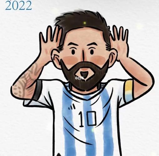 梅西世界杯卡通头像