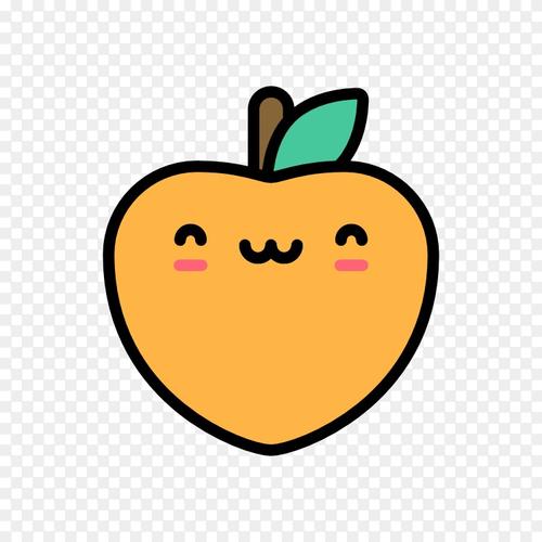 桃子的头像可爱卡通 图文