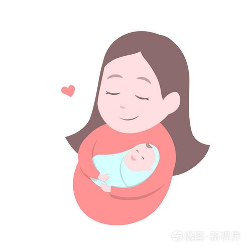 妈妈抱着宝宝的照片头像