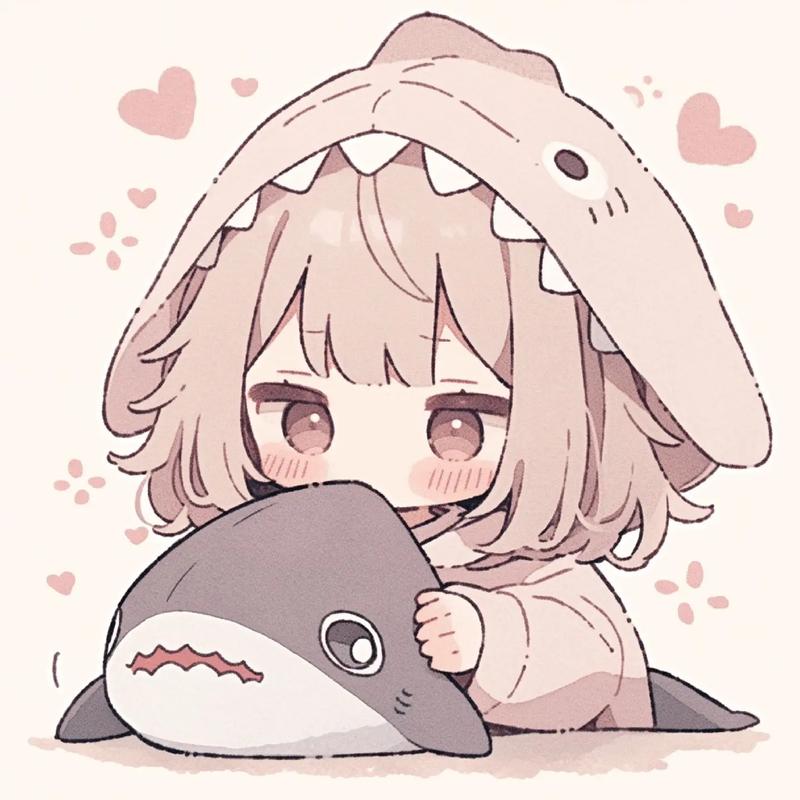 鲨鱼头像女生