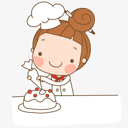 适合蛋糕师的女卡通头像