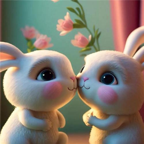情侣头像小动物兔子